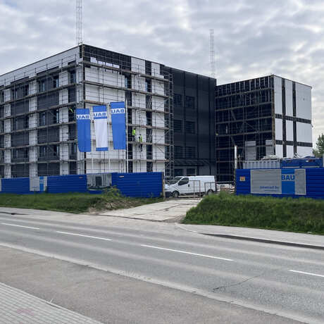 Budowa nowej siedziby II Komisariatu Policji w Rzeszowie [kwiecień 2024] - fot 1